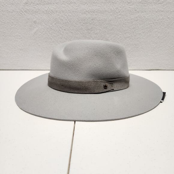 Rag & Bone 100% Wool Zoe Fedora Hat Light Grey Women\'s Size Large NWT main image 10